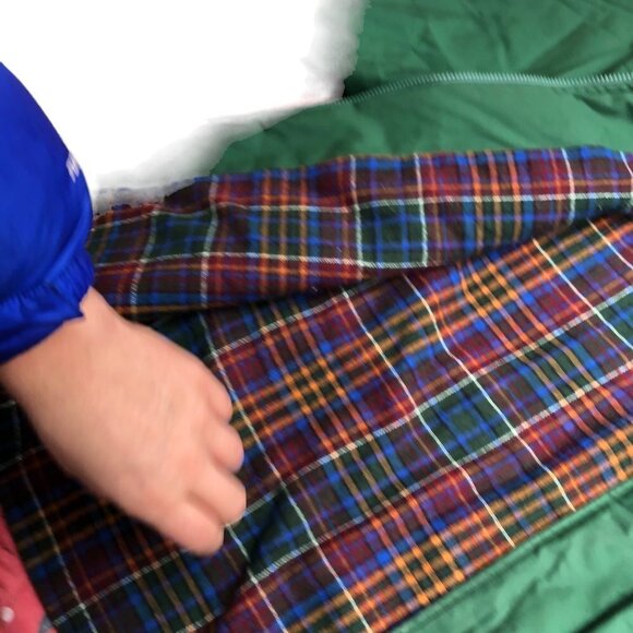 Vintage Plaid Lined Lacoste Jacket Large Green - Picture 14 of 15